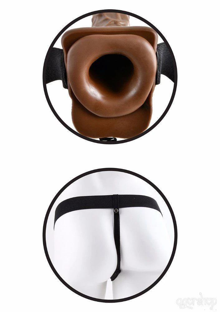 Pipedream İçi Boş 19 Cm Realistik Titreşimli Esmer Penis