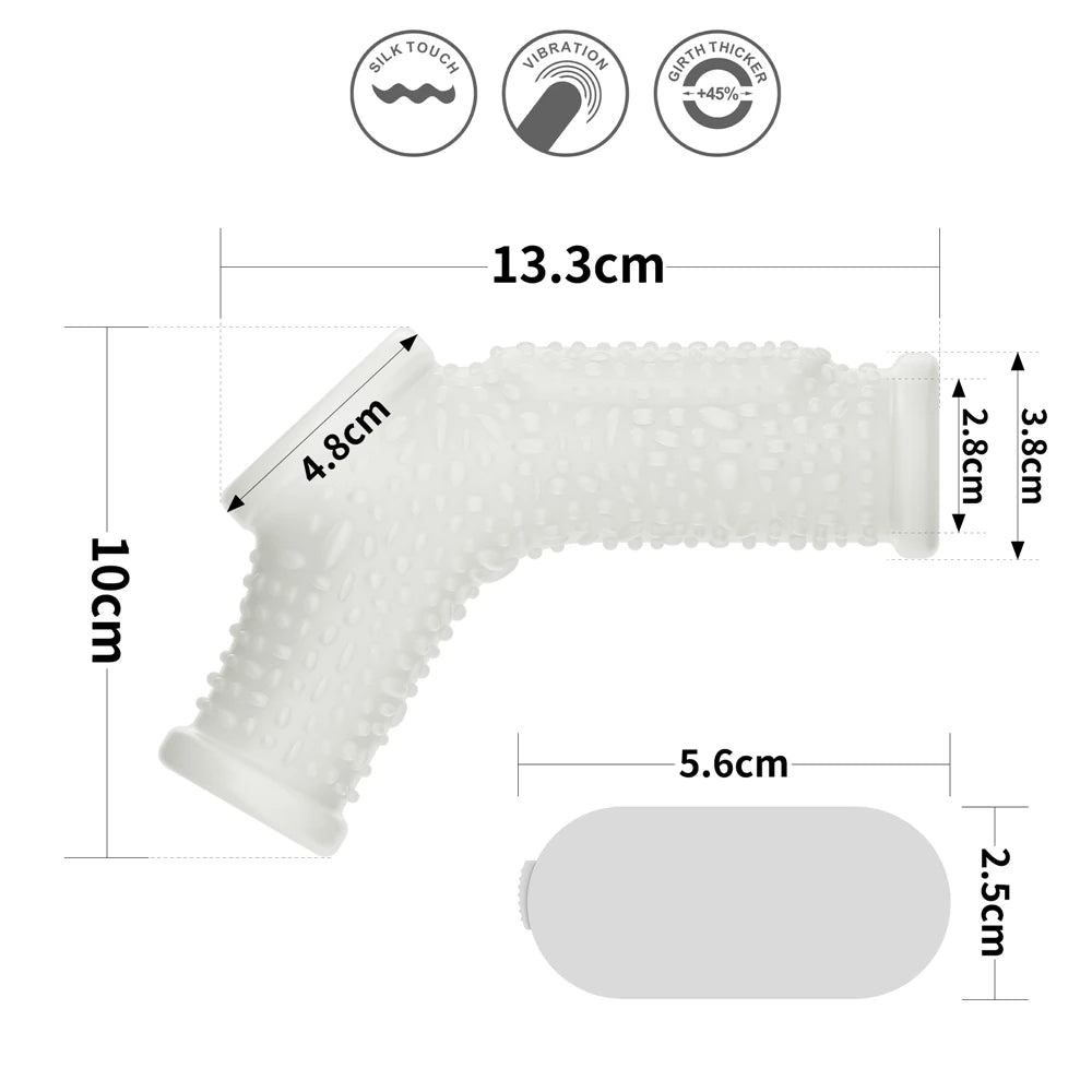 Lovetoy Vibrating Drip Knights Ring Scrotum Sleeve Titreşimli Penis Kılıfı LV343116