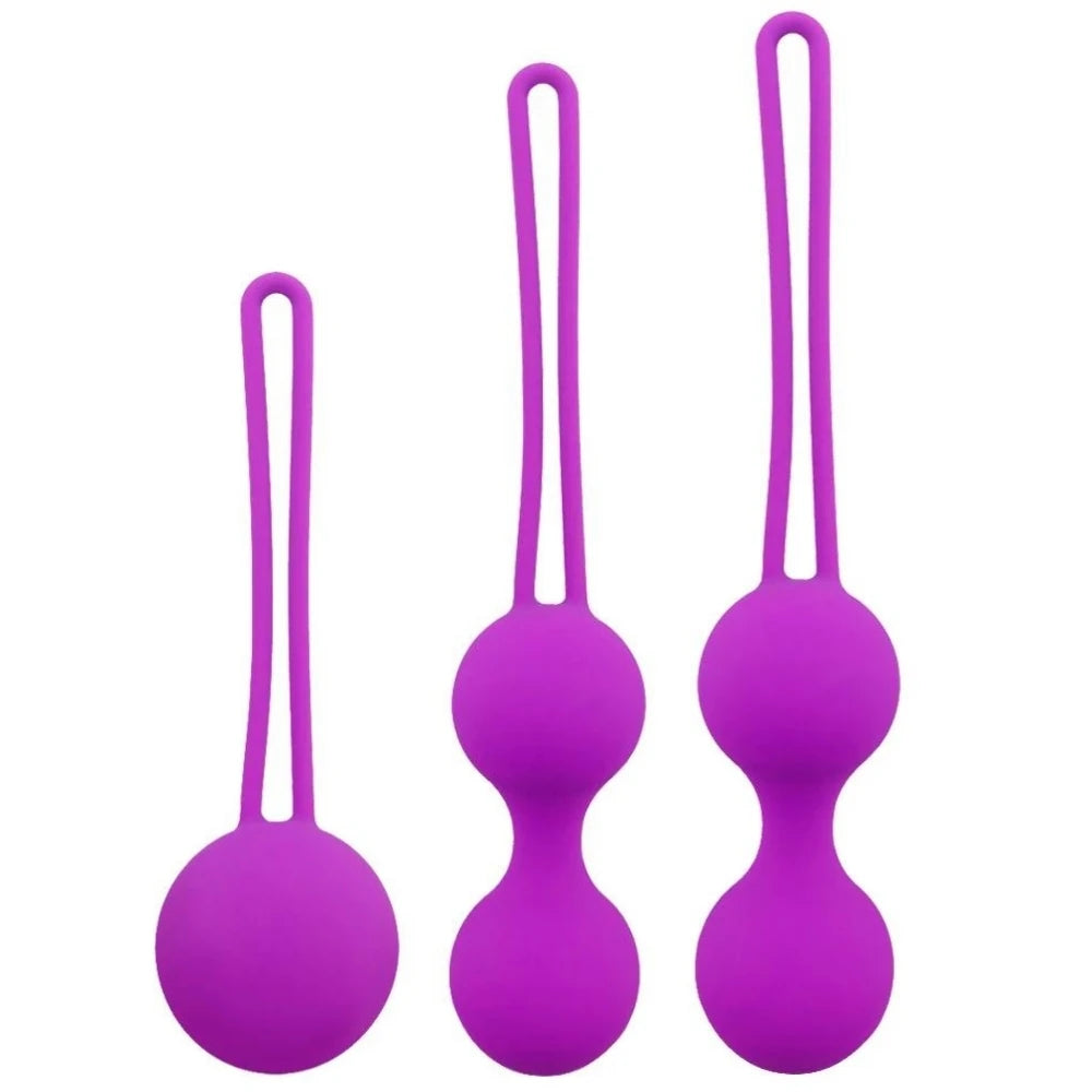 Frowzer Kegel Balls Exercisers Metal Ağırlıklı Kegel Egzersiz Topu Set-D.Purple