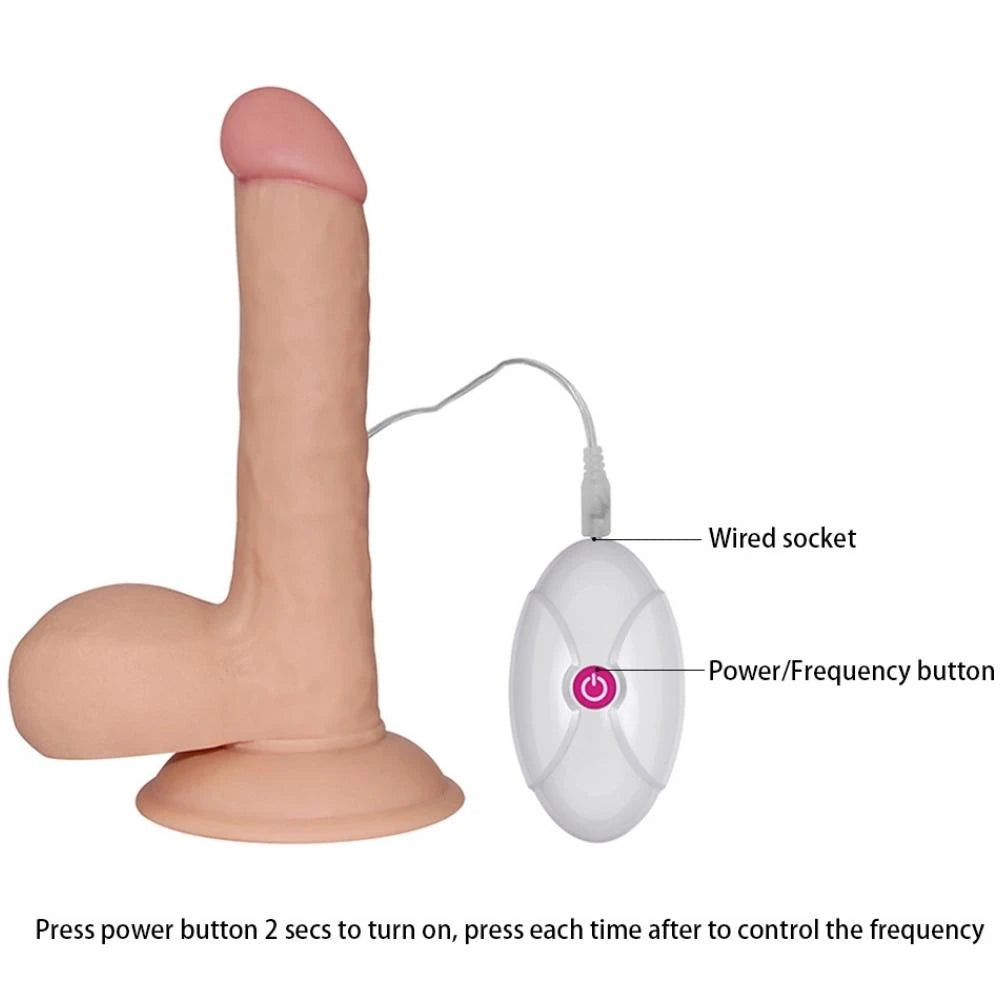 Lovetoy The Ultra Soft Dude Belden Bağlamalı Realistik Vibratör 18 Cm