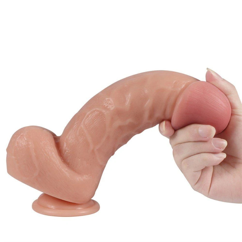 Xise Dildo Series X-Men Flexible Kalın Realistik Penis XS-WBC10011-Flesh