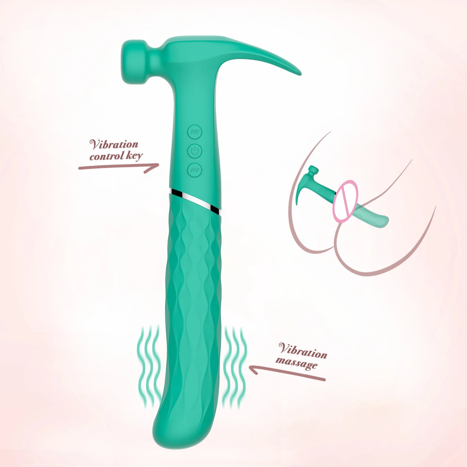 Frowzer Hammer Love Green Ultra Güçlü Çekiç Vibratör