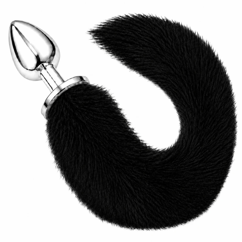 Frowzer Anal Fantasy Tail Siyah Tilki Kuyruklu Metal Anal Plug