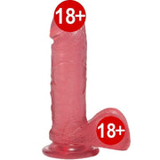 Doc Johnson Crystal Jellies 18 Cm Pembe Realistik Jel Penis