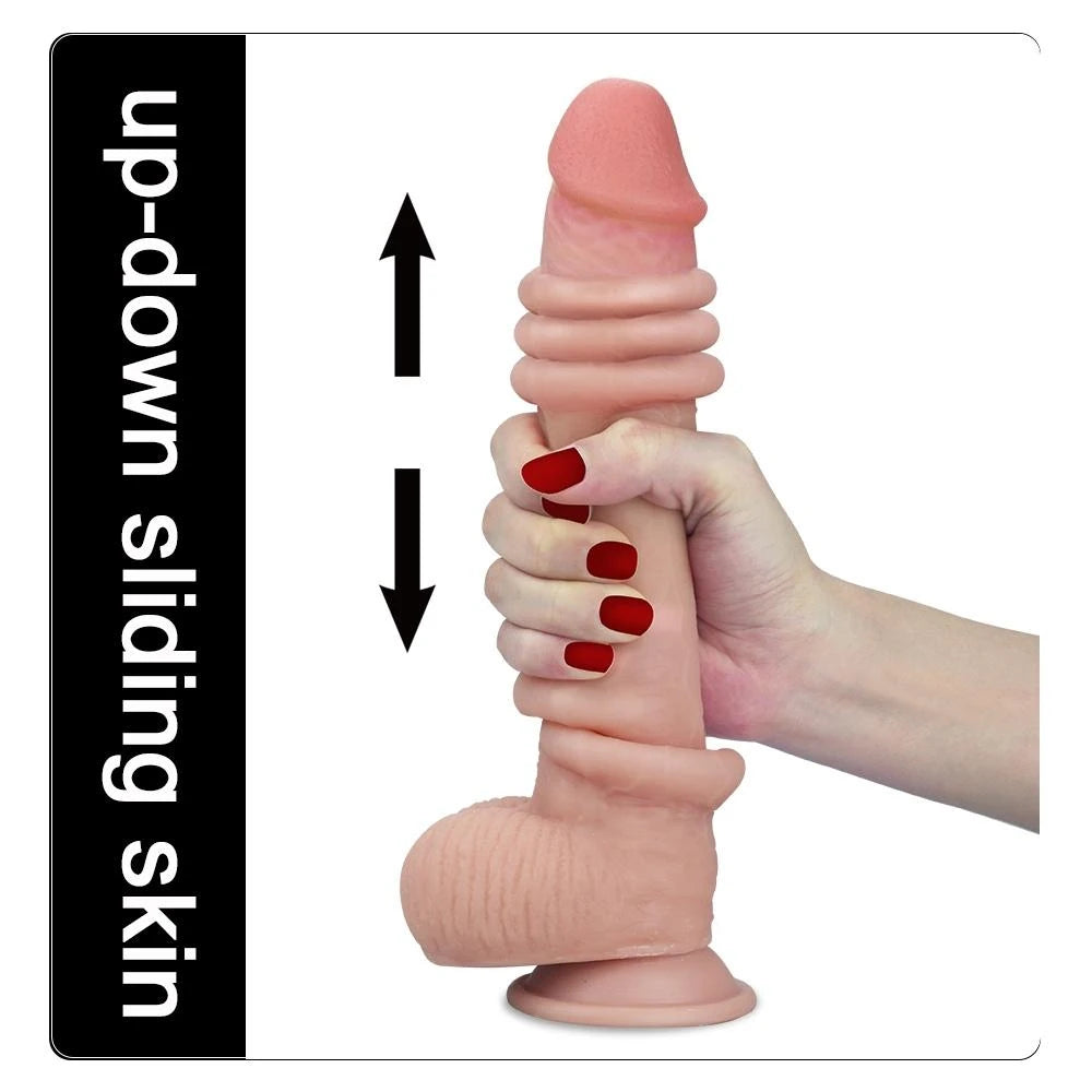 Lovetoy Sliding Skin Hareketli Deri Özellikli 23 cm Realistik Penis