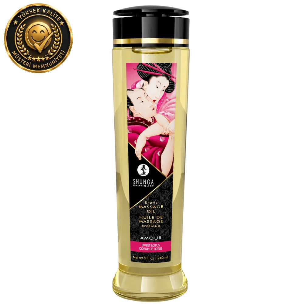 Shunga Massage Oil Sensation Lotus Aromalı Isıtmalı Masaj Yağı 240 Ml.