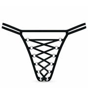 Frowzer Fantasy Wear Luxury Lingerie Bağlamalı Tanga-Siyah