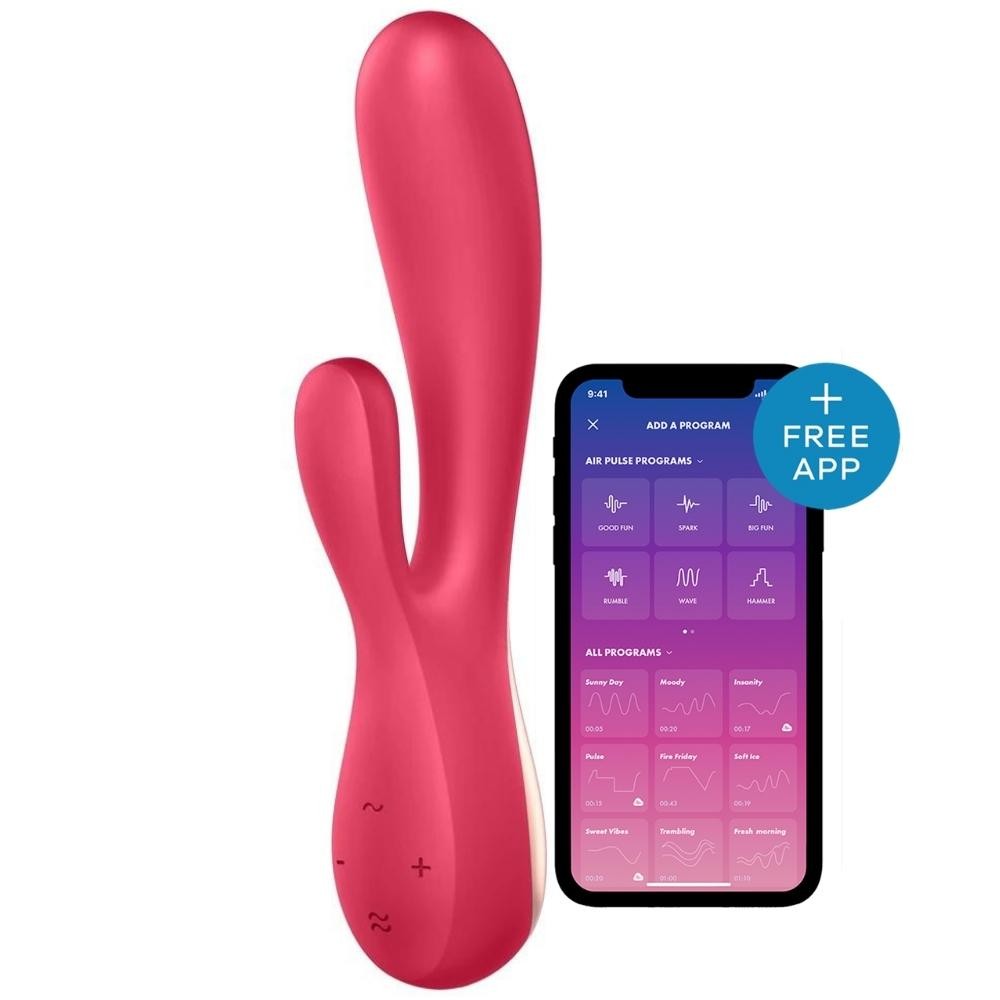 Satisfyer Mono Flex Red Telefon Kontrollü Rabbit Vibratör