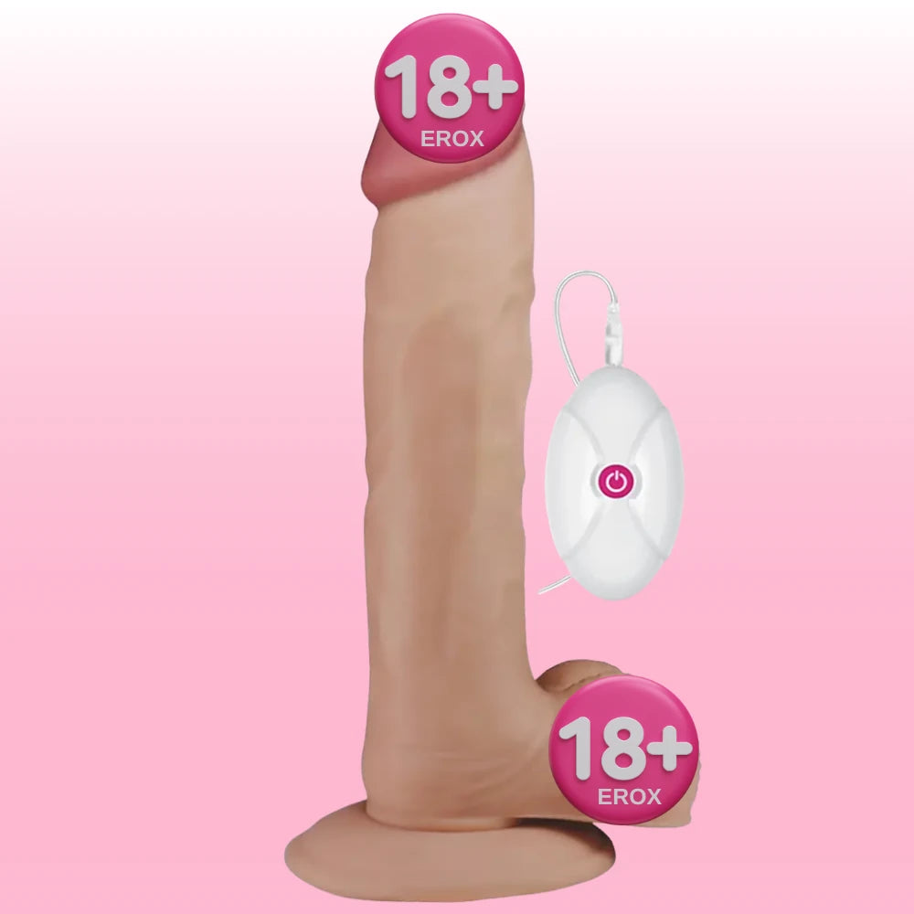 Lovetoy The Ultra Soft Dude Dildo 23 cm Titreşimli Realistik Penis LV1096