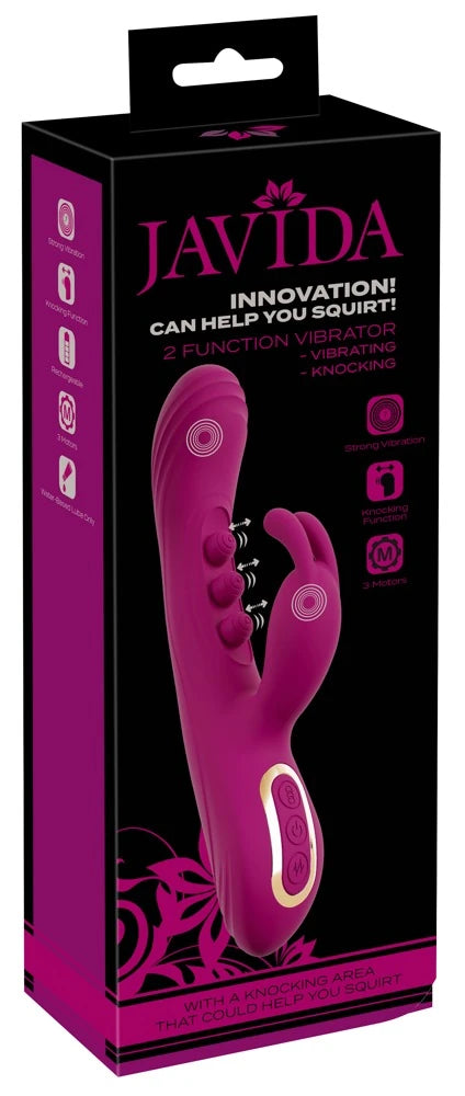 Javida 2 Fonksiyonlu Vuruşlu ve Titreşimli Rabbit Vibratör