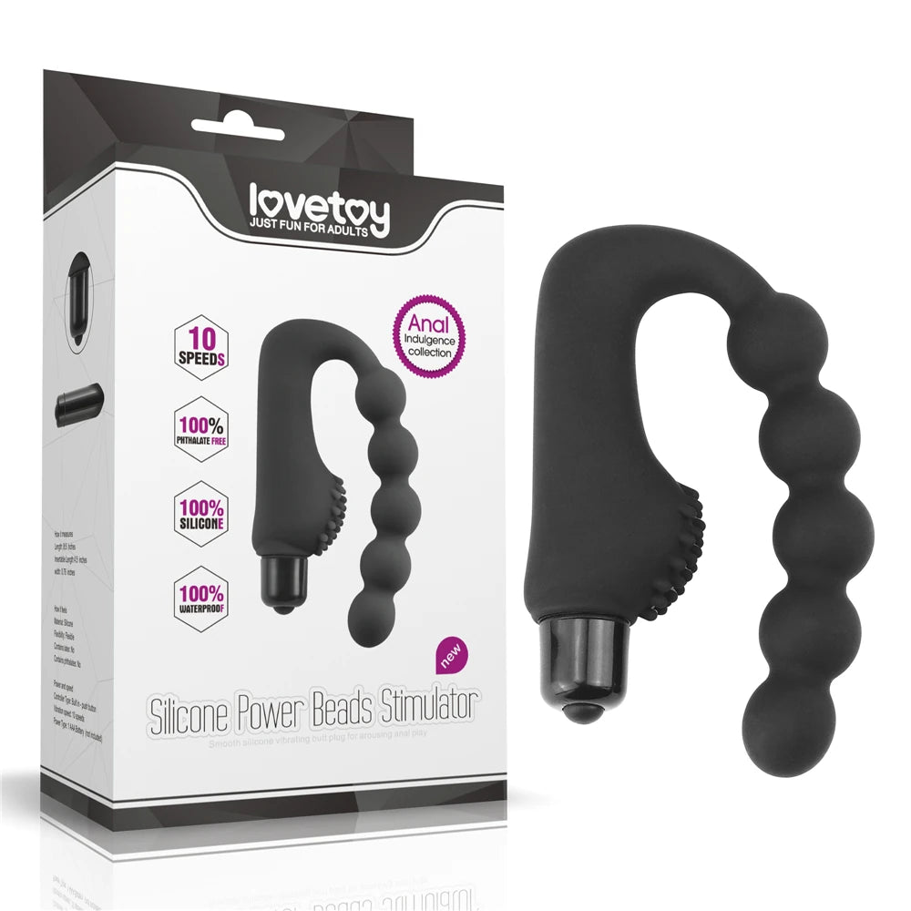 Lovetoy Silicone Power Beads Stimulator Anal Vibratör