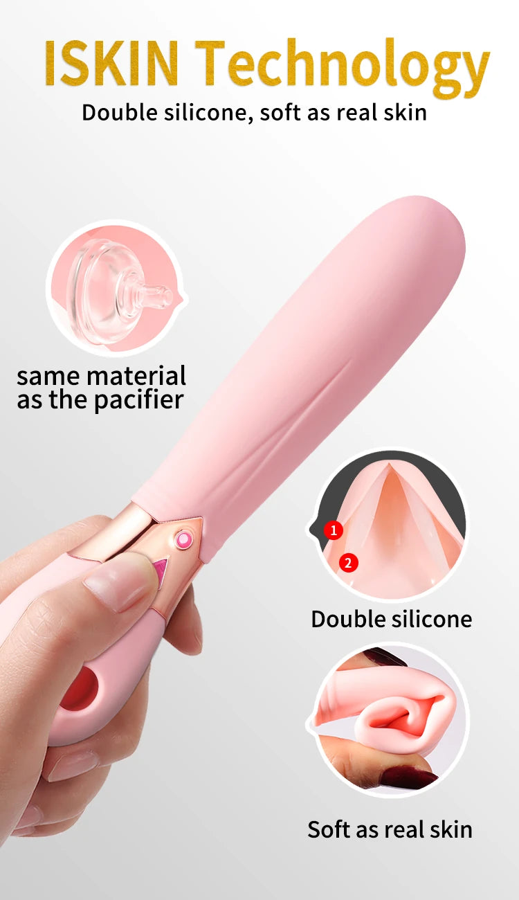 Wowyes S4 Sucking Massager Klitoris Emiş Güçlü Vibratör-Pink