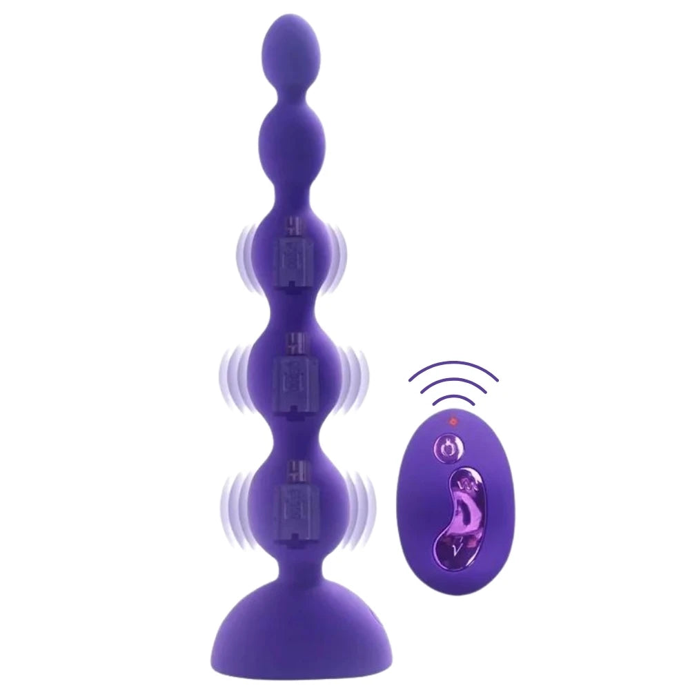 Aphrodisia Silicone 5 Beads Uzaktan Kumandalı Boncuk Anal Vibratör