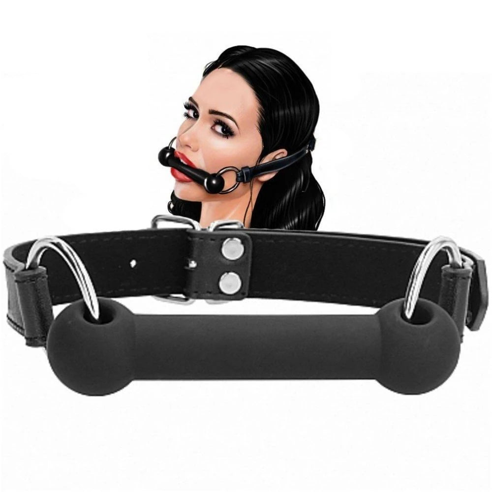 Frowzer Fetish Fantasy Horse Bit Gag Ağız Strapon-Black