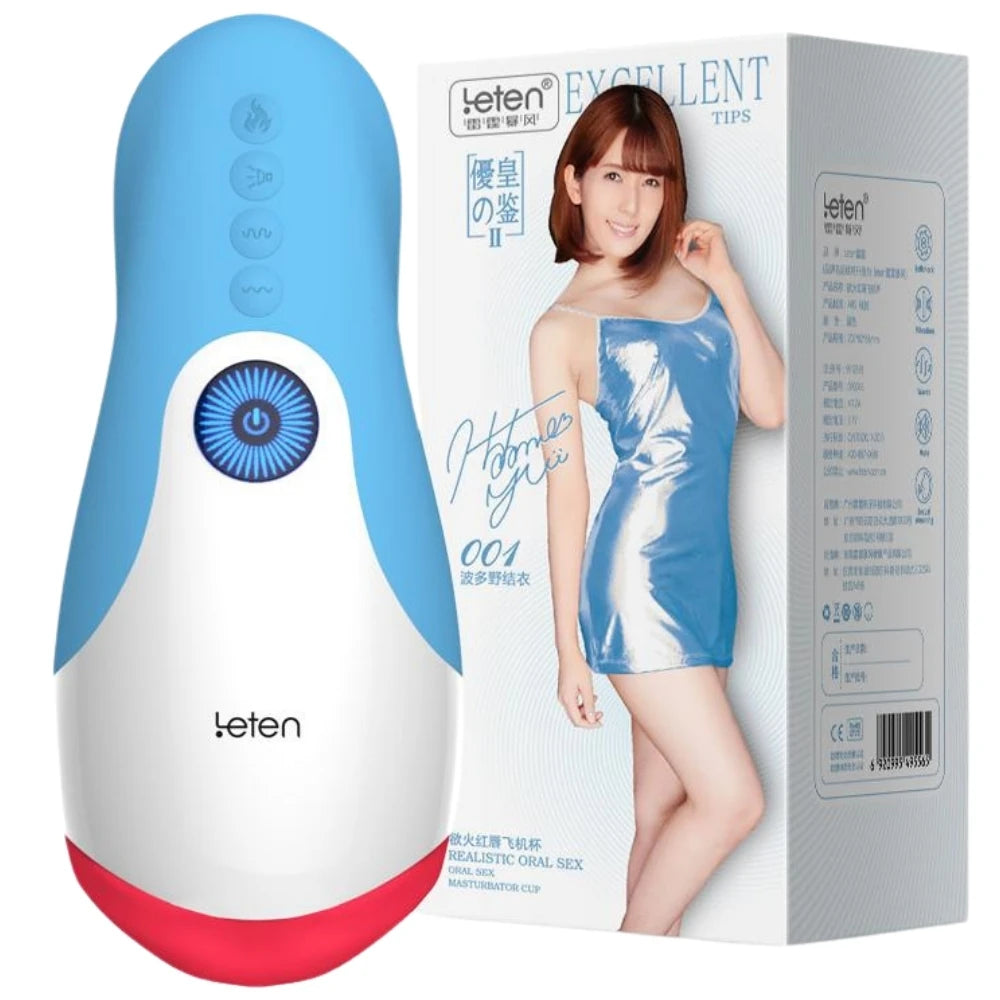 Leten Girls Blowjob Isıtmalı ve Titreşimli Oral Masturbator