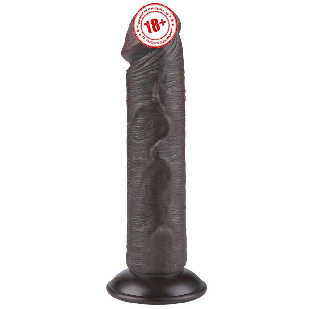 Lovetoy Sliding Skin Dildo Hareketli Deri Özellikli 20 Cm Realistik Zenci Penis