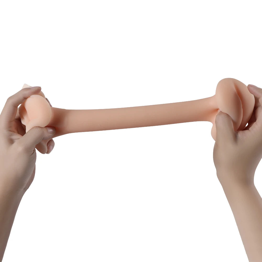Shequ Çift Girişli Anal ve Vajinal Masturbator