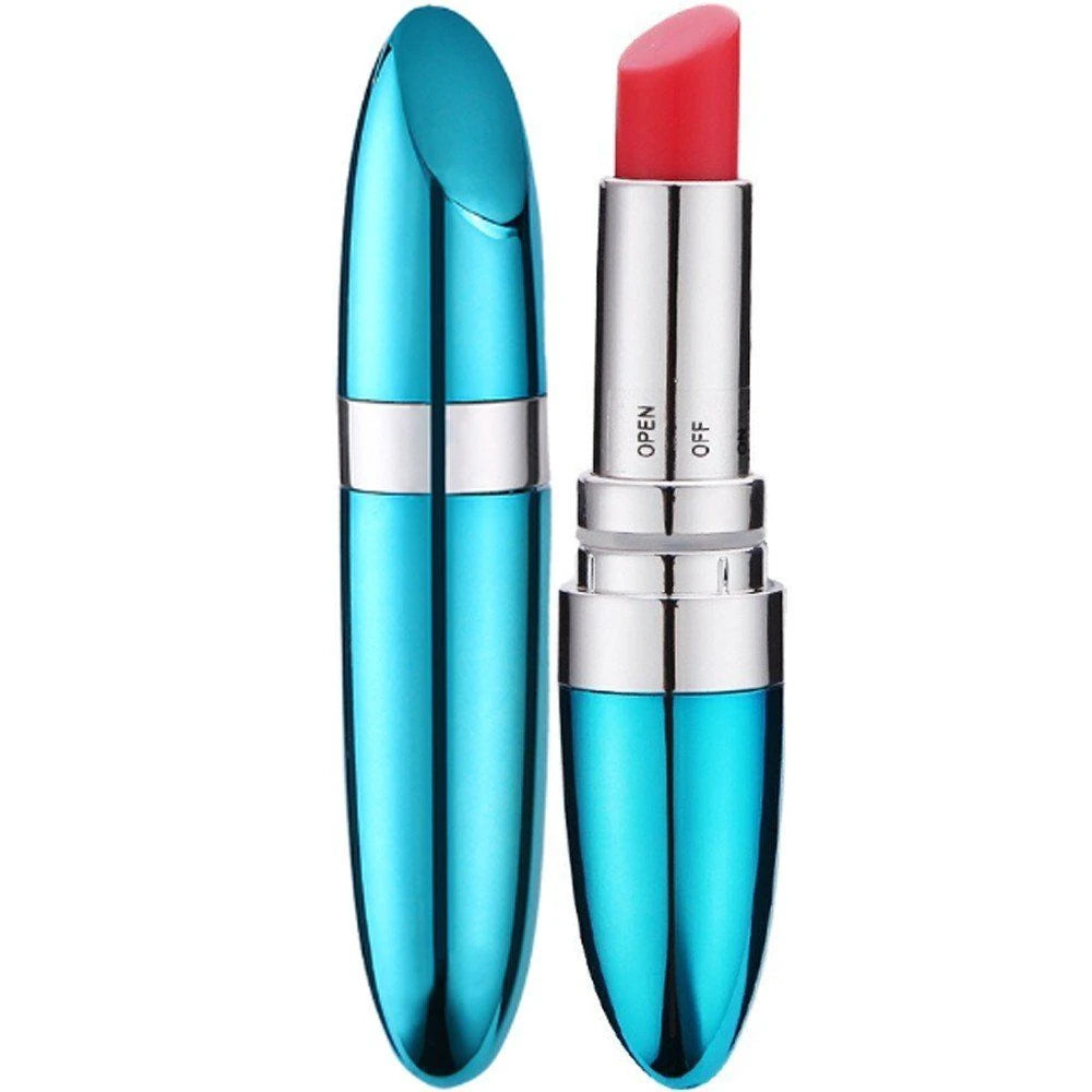 Frowzer Lipstick Compact Power Full Mini Ruj Vibratör-Blue