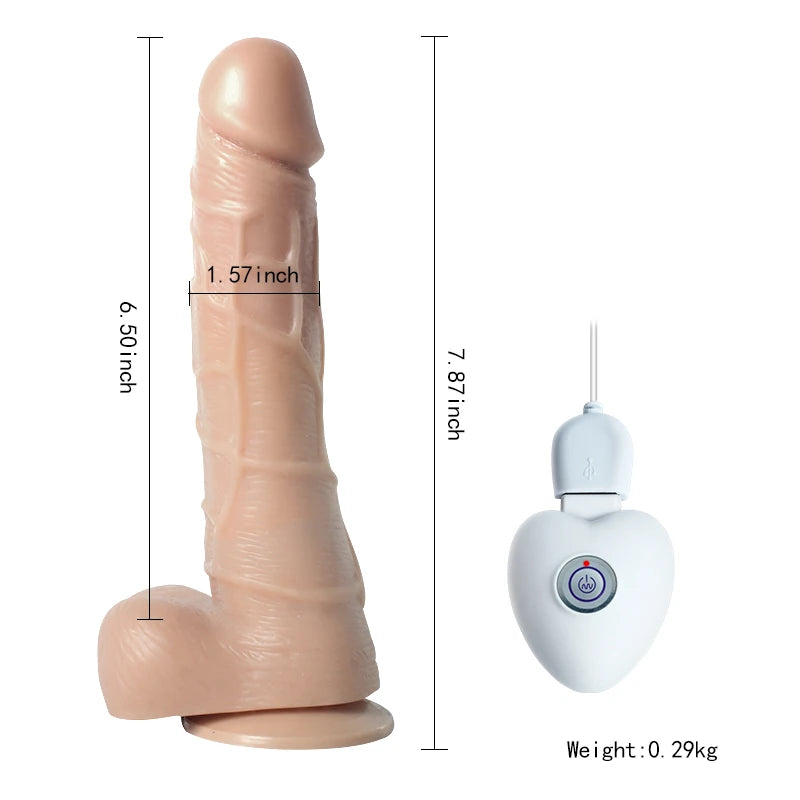 Shequ Swaying 20 cm Dönebilen Hareketli Penis