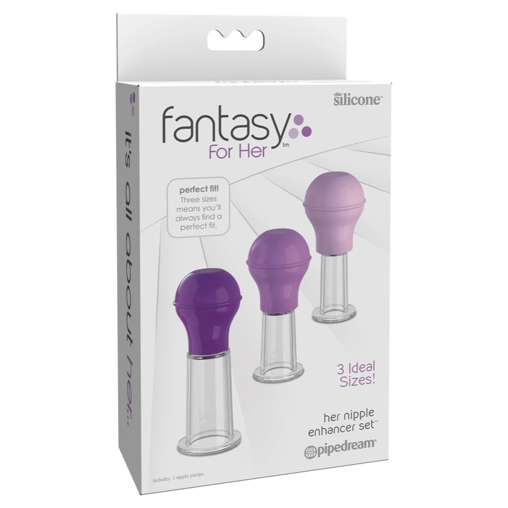 Pipedream Fantasy for Her Nipple Enhancer Set Göğüs Ucu Pompası
