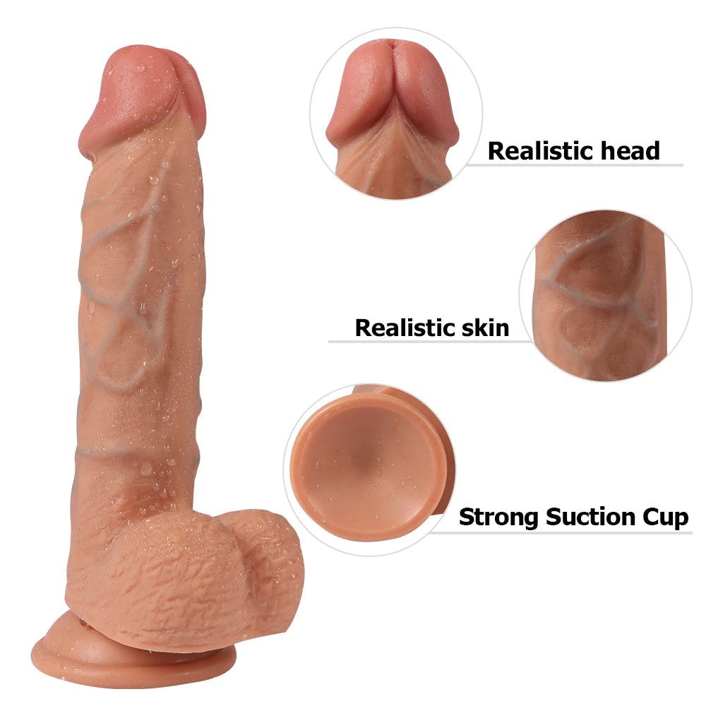 Shequ Dildo Series Hans Natural Doku 21 Cm Realistik Penis SQ-WBC10012