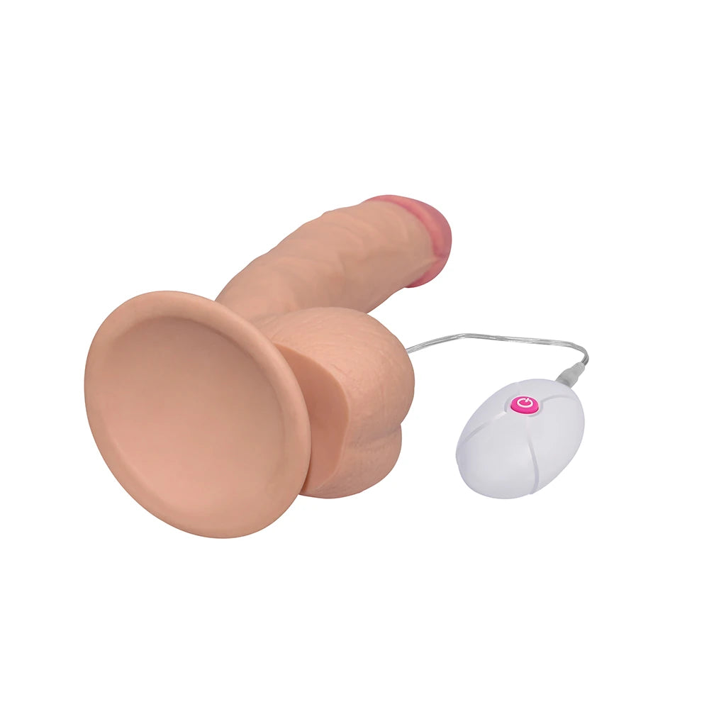 Lovetoy The Ultra Soft Dude Dildo 20 Cm Titreşimli Realistik Penis LV1093