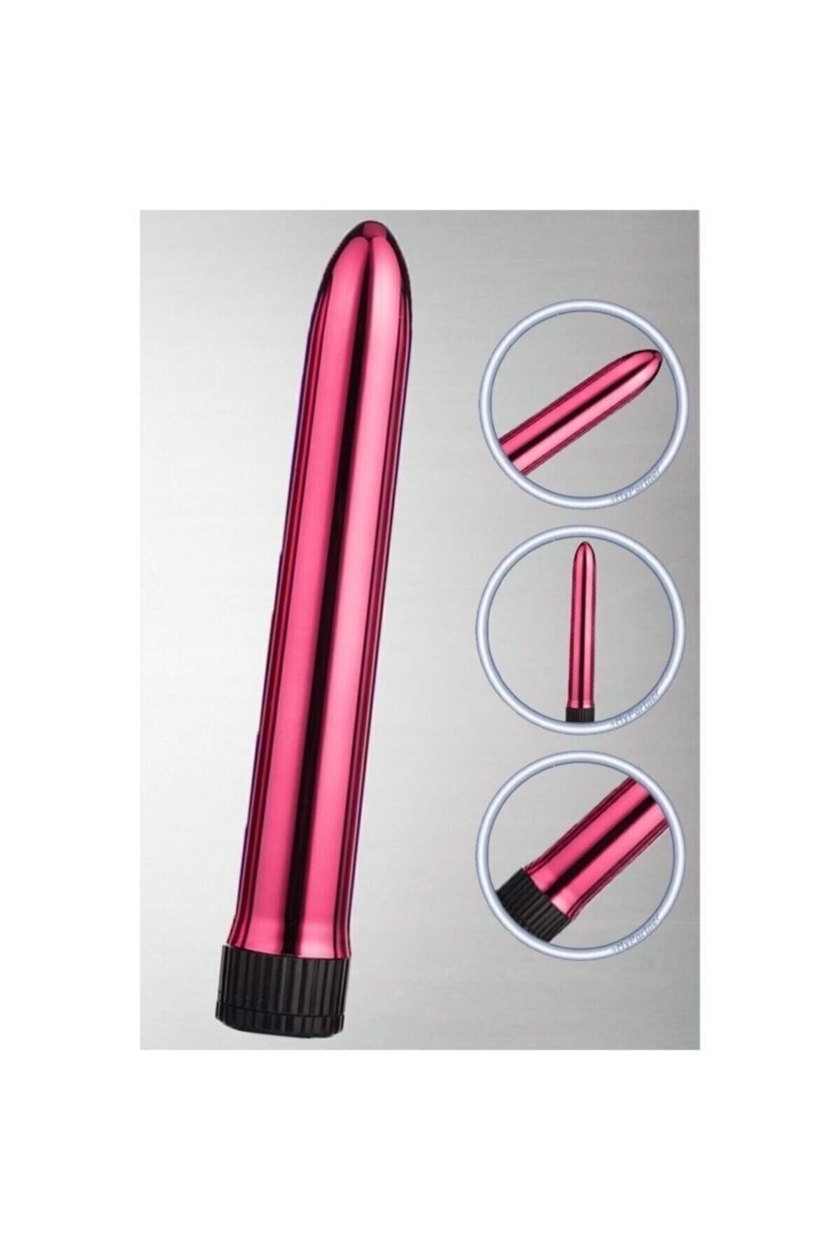 Mermi Tipi Pembe Mastürbatör Vibratör