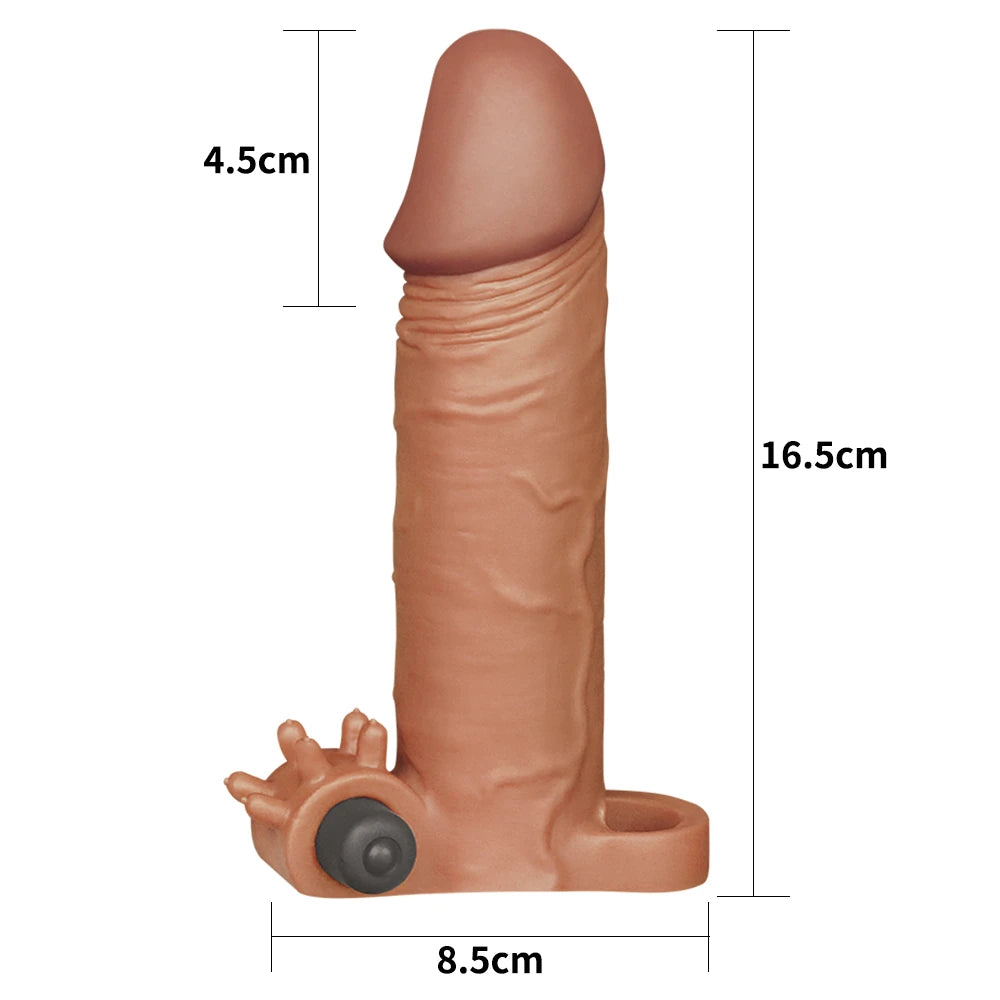 Lovetoy Pleasure X-Tender Vibrating Sleeve Titreşimli Penis Kılıfı LV1062B
