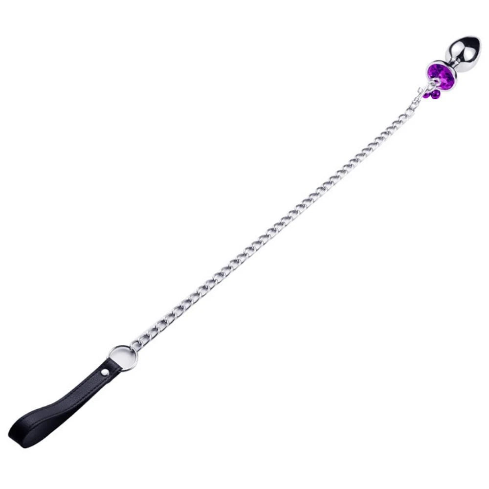Frowzer Asslock Zilli ve Tasmalı Medium Anal Plug