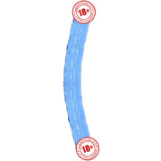 Erox Double Ended Jelly Dildo 30 cm Çift Taraflı Jel Penis-Blue