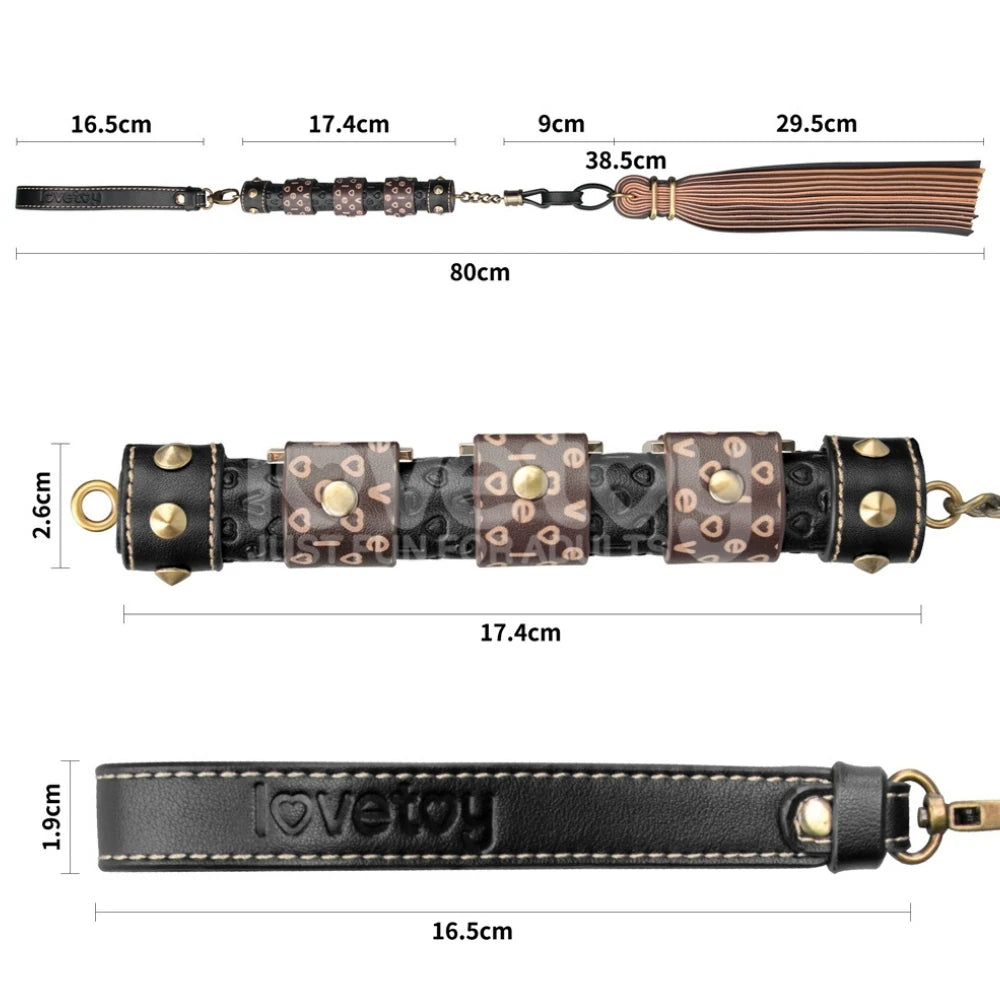 Lovetoy Rebellion Reign Flogger 45 Cm Sentetik Deri Kırbaç LV761210