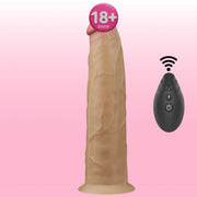 Lovetoy Dual Layered Platinum Silicone 20.5 Cm Titreşimli Realistik Penis