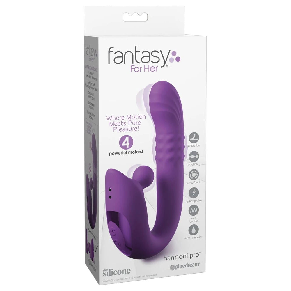 Pipedream Fantasy For Her Harmoni Pro Hareketli Şarj Edilebilir G-Spot Vibratör