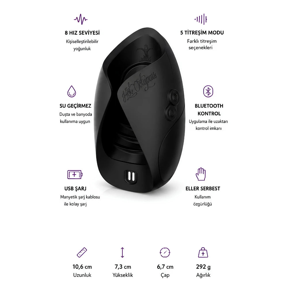 Hot Octopuss Pulse Solo İnteractive Telefon Kontrollü Mastürbatör