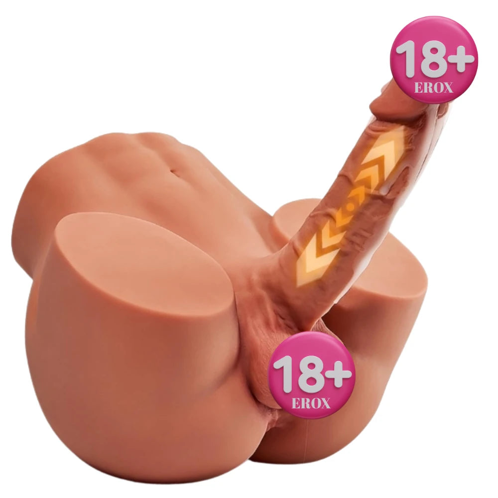 Frowzer Masturbation İleri Geri Haraketli Titreşimli Dildo ve Kalça Mastürbatör
