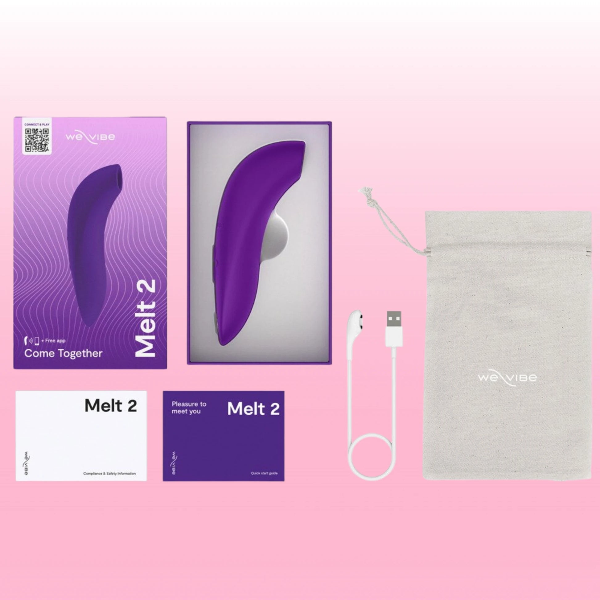 We-Vibe Melt 2 Telefon Kontrollü Hava Klitoris Uyarıcısı Emiş Güçlü Vibratör