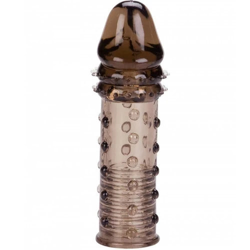 Calexotics Adonis Tırtıklı Şeffaf Penis Kılıfı Grey