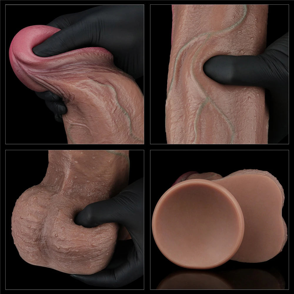 Lovetoy Dual Layered Silicone Cock 33 Cm Büyük Realistik Penis LV411064