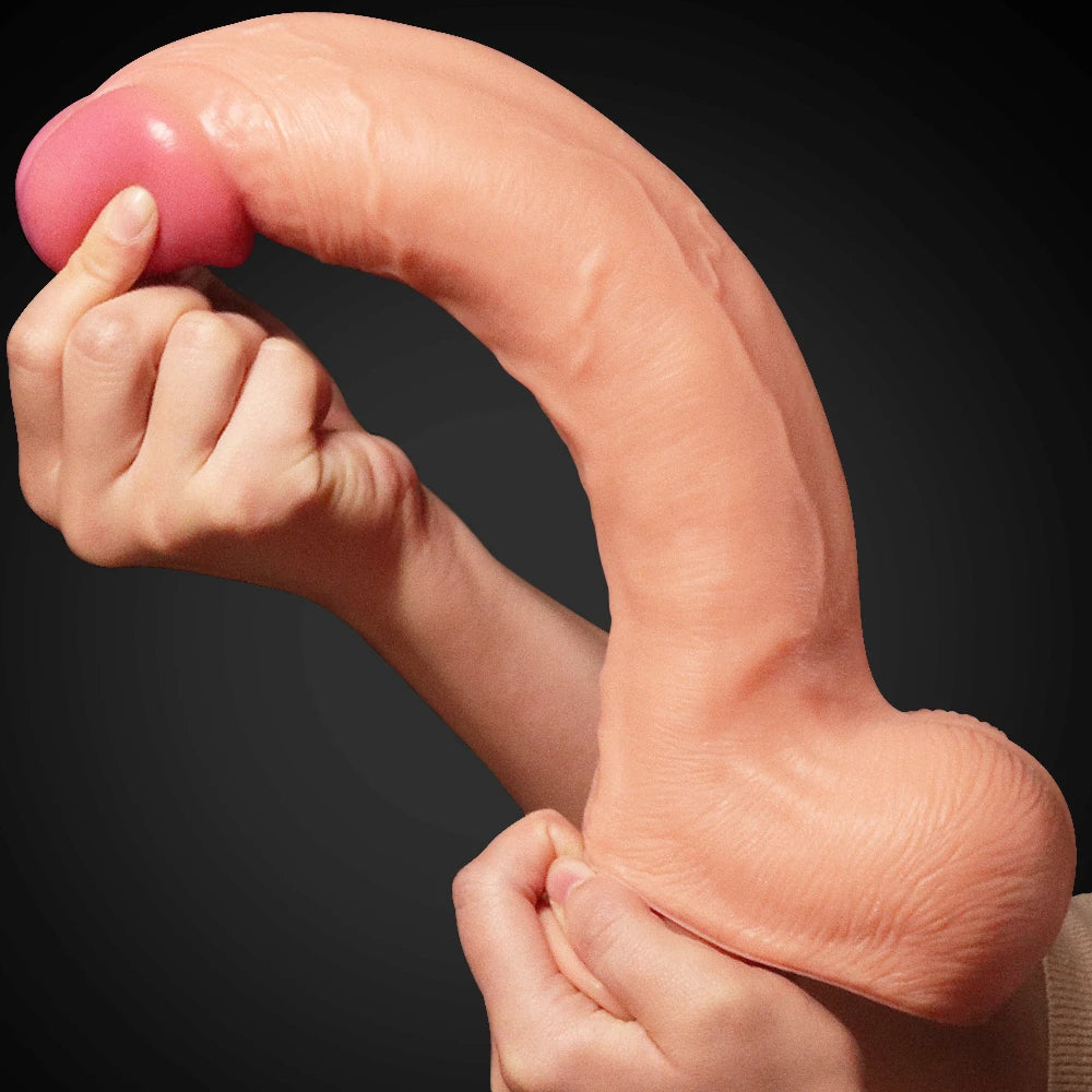 Lovetoy Dual Layered Platinum Silicone Cock 30 cm Realistik Penis LV411012