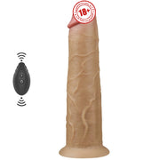 Lovetoy Dual Layered Platinum Silicone 25.3 Cm Titreşimli Realistik Penis