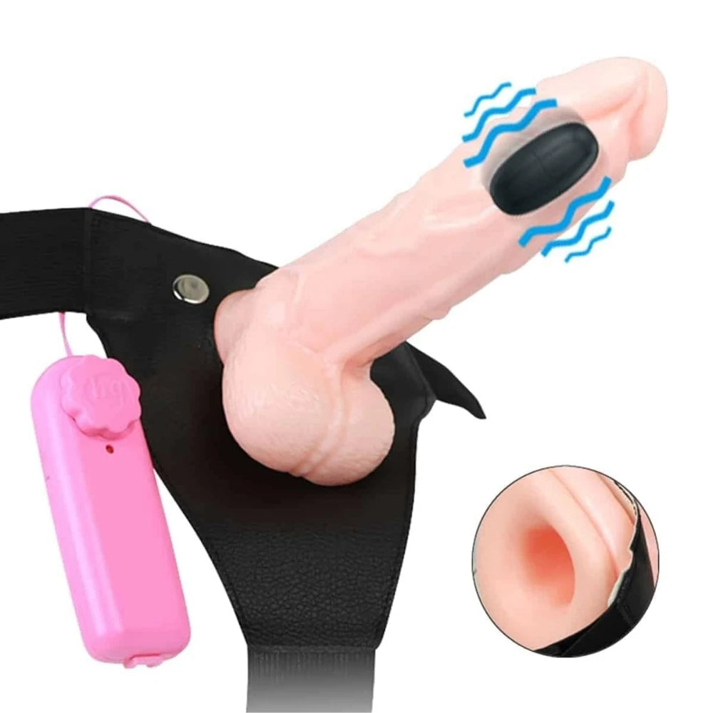 Frowzer Titreşimli İçi Boş Kemerli Strap-On Penis 20 Cm