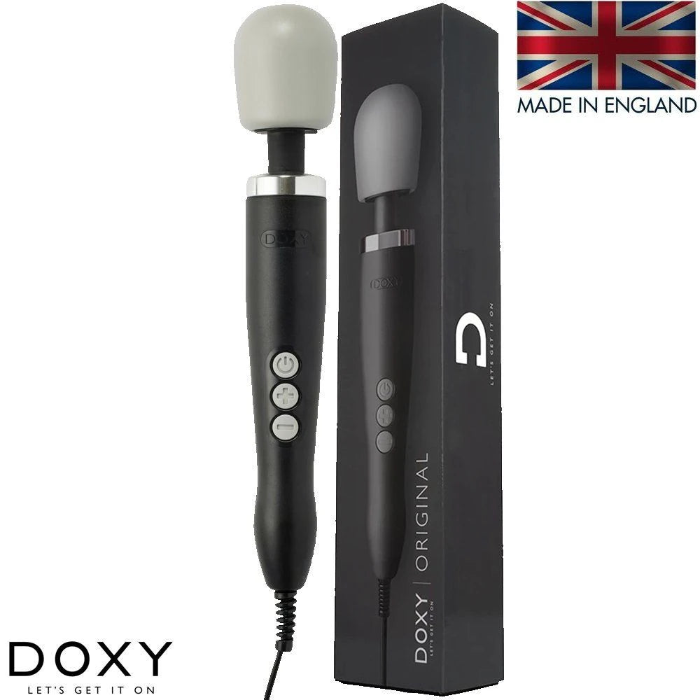 Doxy Wand Güçlü Masaj Aleti Metal Döküm Siyah