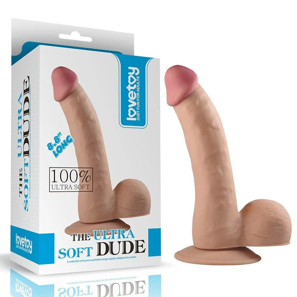 Lovetoy The Ultra Soft Dude Dildo 20 Cm Belden Bağlamalı Realistik Penis LV1082