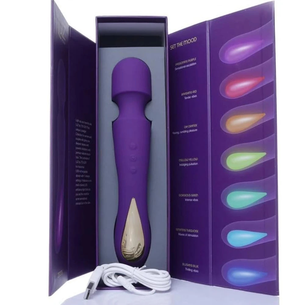 ToyJoy Luz Zenith Massager Silikon Masaj Wand Vibratör-Purple