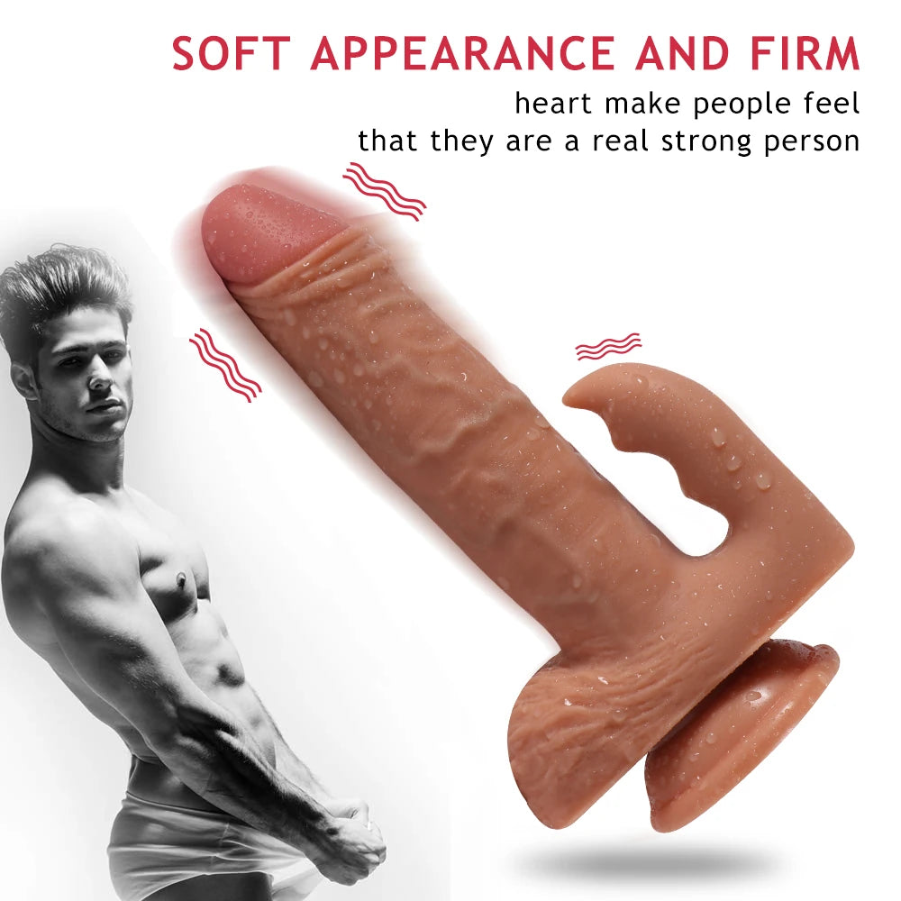 Shequ Dildo Series Austin 21.5 Cm Titreşimli Realistik Penis