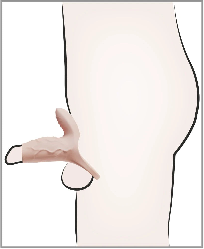 Frowzer Realistixxx RealSleeve Clit Titreşimli ve Testis Halkalı Penis Kılıfı