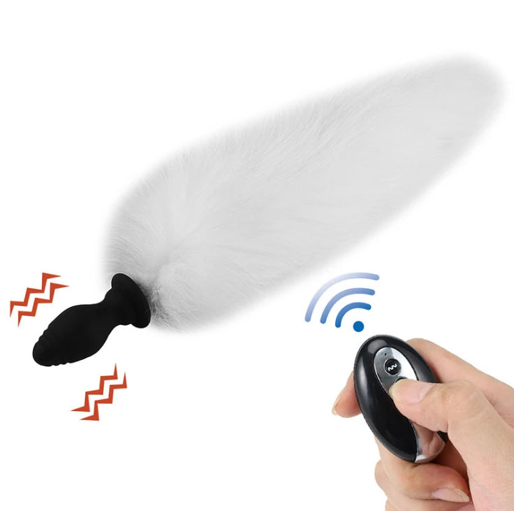 Frowzer Tail White Uzaktan Kumandalı Kuyruklu Anal Vibratör