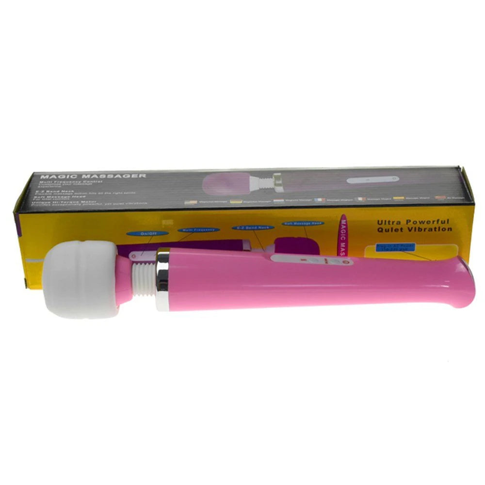 Frowzer Magic Massager Pink Profesyonel 10 Modlu Güçlü Masaj Aleti
