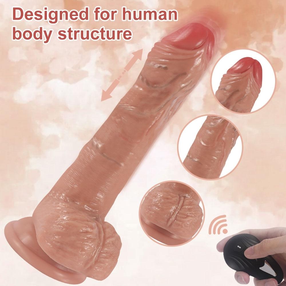 Shequ Marshall 20.5 Cm İleri Geri Hareketli Kemerli Realistik Penis