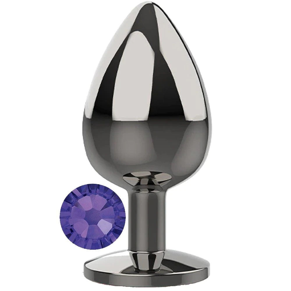 Frowzer Purple Jewellery Medium Lüks Çelik Anal Plug
